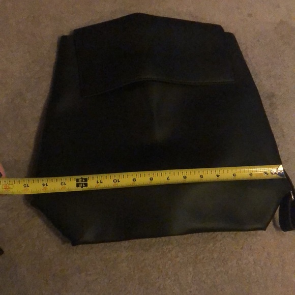 NWT Black leather back pack/purse - Picture 8 of 9